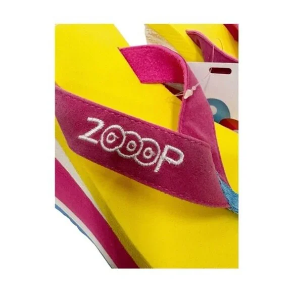 NEW Vintage Y2k 90s Retro Zooop Chunky Platform Flip Flop Sandals Size 10 - Picture 8 of 10